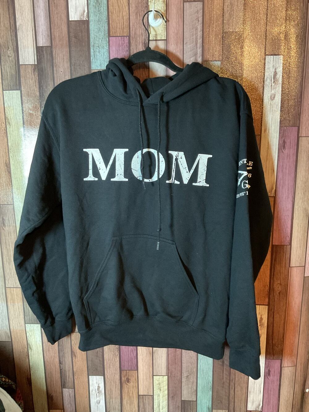 Grunt Style Women’s Black Hoodie Sweatshirt MOM Size Small